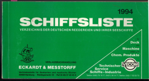 Die Deutsche Schiffsliste 1994 (1 St.) Eckardt & Messtorff